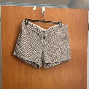 Lee Blue and White Plaid Women's Shorts